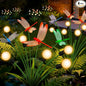 Solar Garden Lights Outdoor - 4 Pack Dragonfly Solar Swaying Light, Sway by Wind, Firefly Lights Outdoor Yard Patio Pathway Decoration, Big Bulb, High Flexibility Iron Wire & Realistic Dragonflies