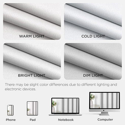 Joydeco Blackout Door Curtain for Doorway Privacy 72 Inches Long, Grommet Closet Curtain for Open Closet, Room Divider for Bedroom Living Room (Pure White 52Wx72L, 1 Panel)