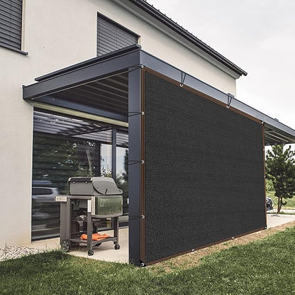 Shade Cloth 90% Sunblock Net for Garden Patio,Shade Sails -for Plants Greenhouse Outdoor Pergola Lawn, Easier to Hang Sun Protection Neting Cover for Kennel Chicken Coop, 10x12 FT