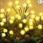 Solar Lights Outdoor 4 Pack 32 LED Solar Cloud Swaying Lights Garden Waterproof Outdoor Decor for Yard Patio & Pathway