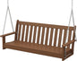 POLYWOOD GNS60TE Vineyard 60" Swing, Teak