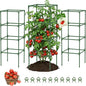 MQUPIN Tomato Cages,4 Packs Square Tomato Cage for Garden Plant Support,41 * 15 * 15in Heavy Duty Steel Plant Tower Stakes Trellis for Climbing Vegetables Flowers Fruits