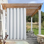 NICETOWN Outdoor Curtain with Rustproof Grommets on top and Bottom for Patio Waterproof, Windproof Privacy Outdoor Living Divider Light Blocking for Valley/Porch, 1 Pack, W84 x L84, Greyish White