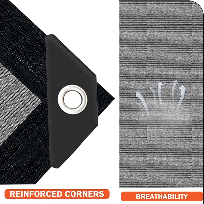 Sun Shade Cloth with Grommets,90% UV Protection Shade Fabric,Pergola Shade Cover Canopy Fence Privacy Screen Balcony,Sunshades for Patio Pergola Garden Backyard Porch Outdoor,Grey-8x20FT