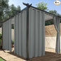 HolidayIdeas Outdoor Curtains for Patio Waterproof, 4 Panels - 54 x 108 Inch - Privacy Protection & Light Filtering Curtains Grey Grommet Outside Curtains for Porch, Gazebo, Pergola, Backyard