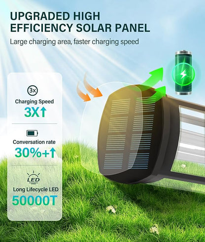 Solar Path Lights Outdoor 8 Pack, Bright Solar Pathway Lights Outside Waterproof, Solar Powered Landscape Lights for Walkway Driveway Lawn Patio Sidewalk Garden Yard, Cool White