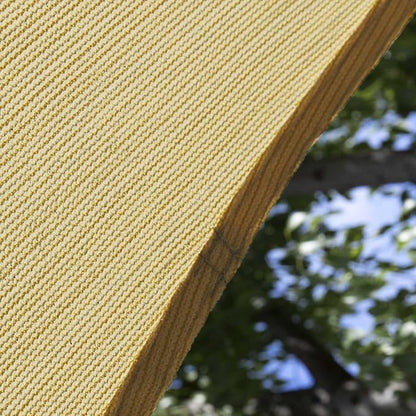 Amgo Custom Size 12' x 21' x 24.2' Sand Beige Right Triangle Sun Shade Sail Order to Make Canopy Awning UPF50+ AGSLT, 95% UV Blockage, Water & Air Permeable, 200GSM Commercial Standard (We Customize)