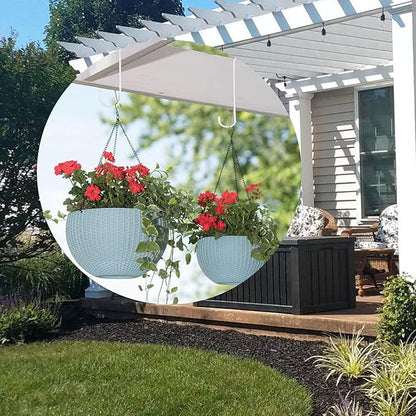 6 Pack 12 inch Extra Large S Hooks White Heavy Duty Plant Hanging Hooks Long S Shaped Extension Hooks for Kitchenware,Utensils,Pergola,Closet,Flower Basket,Garden,Patio,Indoor Outdoor Uses