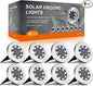 INCX 4.6 inch Solar Lights for Outside,8 Pack Solar Light Outdoor Waterproof, Garden Lights Landscape Lighting for Patio Pathway Lawn Driveway Walkway White