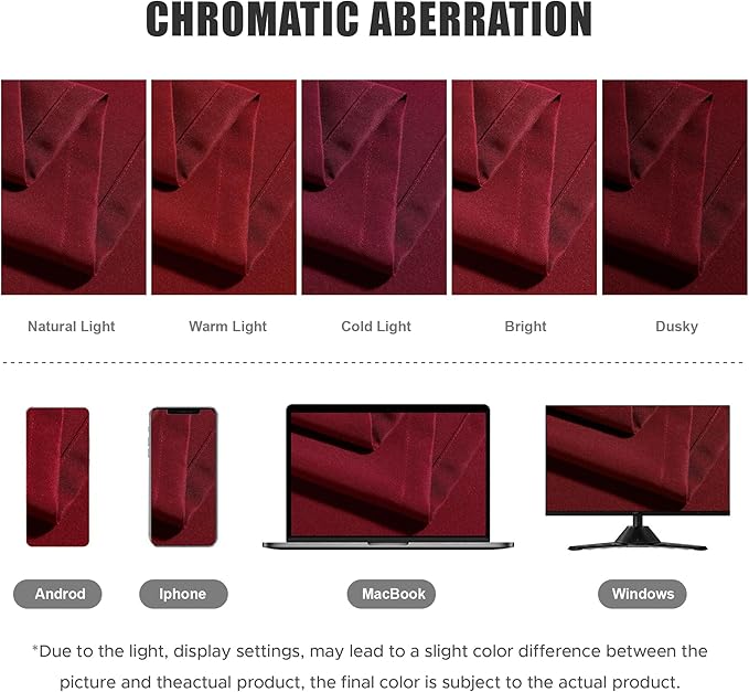 BONZER Outdoor Waterproof Curtains for Patio Wide Grommet Light Filtering Outside Curtains for Gazebo, Porch, Pergola, Pavilion, 1 Panel, 110W x 84L inch, Red