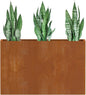 Cor Ten Steel Planters – 32x12x24H Inch Rectangular Planter Box | Weather-Resistant Design for Garden, Patio, or Porch (Rustic)