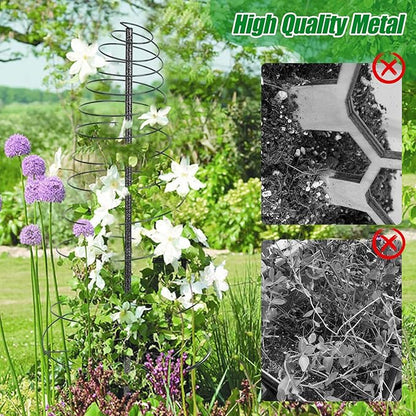 Trellis for Climbing Plants Outdoor, 73inch Tall Plants Trellis Support Metal Garden Trellis for Vegetables Flowers Plants Vine Support