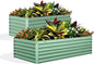 Garvee 2PCS 8x4x2ft Galvanized Raised Garden Bed Outdoor,Rust-Resistant Raised Garden Beds for Gardening, Easy Assembly Outdoor Garden Box & Planters