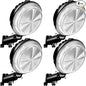 4 Pack 150W LED Barn Light, 20000LM Dusk to Dawn Sensor Security Light with 150° Adjustable Angle Photocell, IP66 Waterproof 6500K Daylight Outdoor Lighting for Farmhouse/Yard/Street
