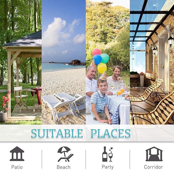 RYB HOME Outdoor Curtains for Patio Waterproof - Blackout Thermal Insulating Outside Deck for Gazebo Pavilion Pergola Arbor Sun Room, W 52 x L 95 inch, 1 Panel, Natural