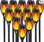 IkeeRuic Solar Flame Torch Lights for Outdoor Decoration, 12Pack Outdoor Lights Solar Powered Waterproof, LED Torches for Outside Decor, Luces Solares Outdoor Decorations for Yard Patio Garden Art