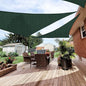 Patio Paradise 16' x 16' x 15'10" Sun Shade Sail Triangle Canopy, Permeable Shade Cloth Fabric Sunlight Block Patio Cover HDPE Deck Awning for Outdoor Backyard Pergolas Roof Shading, Green