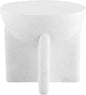 JONATHAN Y TBL1109B Brady 16.25" Minimalist Modern Drum Indoor/Outdoor Accent Table Contemporary, Mid-Century, Art Deco, Bohemian, Patio, Garden, Bathroom, Living Room, White Frosted
