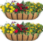 2pack 16-inch Window Sill Window Railing Planters with Cocoa Liner for Outdoor Balconies, Porches, Fences, Patio Railings