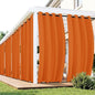 Outdoor Curtains for Patio Waterproof 6 Panels - Windproof, Privacy, Weatherproof Outside Drapes for Gazebo Pergola Porch, Grommet Top and Tab Bottom, 54x95 Inch, Mecca Orange