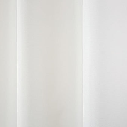 TOWN & COUNTRY BASICS Cabana Solid Heavyweight Indoor Outdoor Curtains, Light Filtering Opacity with Grommet Top, Water Repellent, 2-Pack Set, 54"x120", Winter White
