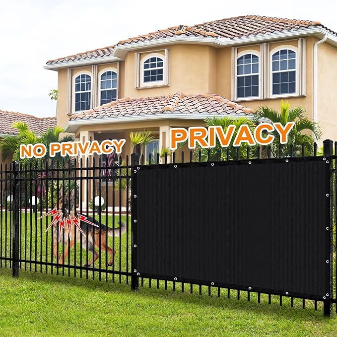 Artpuch 90% Sun Shade Cloth, 4 x 16 FT Pergola Shade Cover Canopy with Grommets, Sun Screen Fabric Tarp for Patio, Outdoor, Garden, Backyard, Black