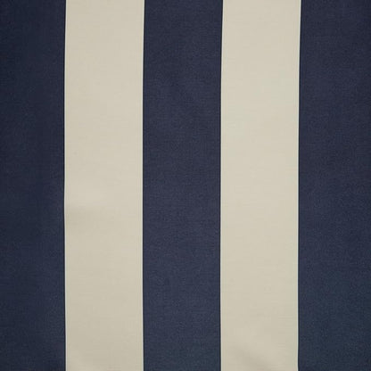 Exclusive Home Canopy Stripe Indoor/Outdoor Grommet Top Curtain Panel, 54"x84", Navy / Sand, Set of 2