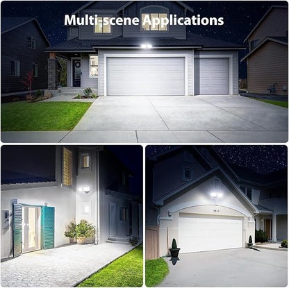 Onforu 3200LM Flood Lights Outdoor, 32W 6500K LED Security Light Manual Switch Controlled, IP66 Waterproof Outdoor Lights, Wall Mount Exterior Flood Light with 2 Adjustable Heads Floodlights Outside