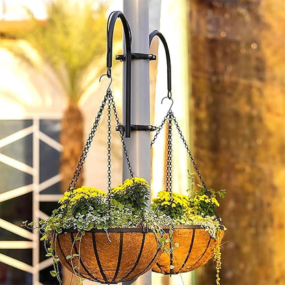 3 Pack, 20 Inch Hanging Baskets Chain, Hanging Chains with Hooks Flower Pot Chain Replacement Plant Hangers for Planters, Bird Feeders and Lanterns (Hook, 3)