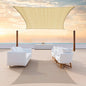 ColourTree TAPR1616 Custom Size 13' x 17' Beige Sun Shade Sail Canopy UV Block UPF50 Rectangle - Commercial Standard Heavy Duty - 190 GSM - 3 Years Warranty