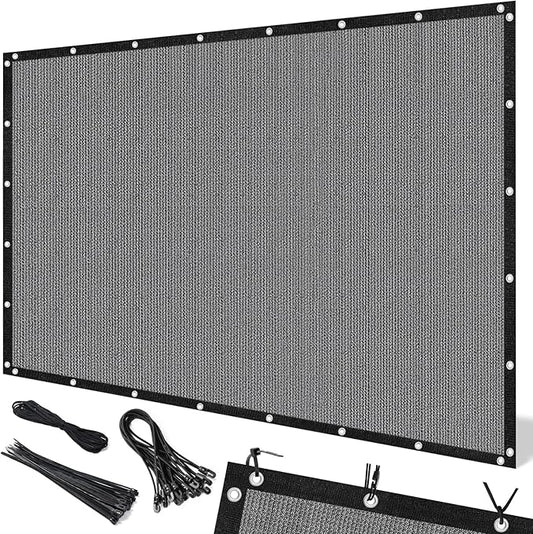 Artpuch 90% Sun Shade Cloth, 3 x 16 FT Pergola Shade Cover Canopy with Grommets, Sun Screen Fabric Tarp for Patio, Outdoor, Garden, Backyard, Light Grey