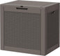 Outdoor Storage Box, Resin Deck Boxes Indoor and outdoor, Waterproof Storage Box Lockable Lid (Grey,32 Gallon)