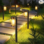 Mancra Solar Pathway Lights Outdoor, 10 Pack Metal & Glass Solar Lights Outdoor Waterproof Landscape Path Lights for Yard Walkway Garden Decor, Warm White