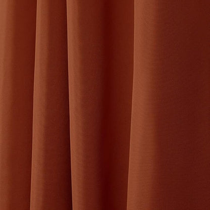 NICOLE MILLER NEW YORK Canvas Indoor/Outdoor Grommet Top Curtain Panel Pair, 54"x96", Orange Marmalade