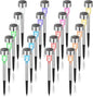 GIGALUMI Solar Lights Outdoor Waterproof, 20 Pack Multicolor, Garden Decor Pathway Lights Solar Powered for Yard Patio, Lawn and Landscape