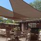 LOVE STORY 8' x 8' x 8' Sun Shade Sails Triangle Sunshades Sail Shade Canopy Patio Cover for Shade Outdoor, Brown