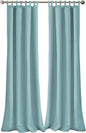Elrene Home Fashions Matine Weatherproof Tab-Top Indoor/Outdoor Solid Color Curtain Panel for Porch, Pergola, Patio, Deck, 52”W x 108”L, Mineral