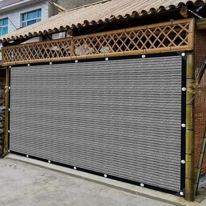 Sun Shade Cloth with Grommets,90% UV Protection Shade Fabric,Pergola Shade Cover Canopy Fence Privacy Screen Balcony,Sunshades for Patio Pergola Garden Backyard Porch Outdoor,Grey-8x8FT