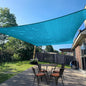 SUNLAX Sun Shade Sail 9' x 18' Turquoise Blue Rectangle Canopy Sail Shade Cover UV Block Permeable Sunshade Outdoor for Patio Backyard Deck Pergola (We Make Custom Size)