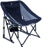 GCI Outdoor Pod Rocker Collapsible Rocking Chair & Outdoor Camping Chair, Indigo Blue