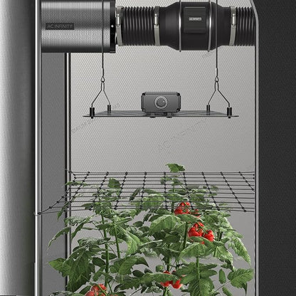 AC Infinity Grow Tent Trellis Netting 5x5', Heavy-Duty Elastic Plant Net with Steel Hooks, Flexible Hydroponics Support for Grow Tents, Gardening, and Horticulture