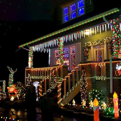 100ft LED Rope Lights Outdoor, 720 LED Connectable and Flexible Tube Lights with 8 Modes, Waterproof LED Rope Lighting for Garden Patio Pool Bedroom PartyIndoor Outdoor Christmas Decor (Red & Green)