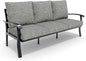 HOMREST Outdoor Couch Aluminum Patio Furniture Sofa, 3-Seat All-Weather Metal Outdoor Patio Furniture with Cushions, Grey
