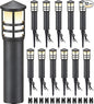 SUNVIE 12-Pack Low Voltage Landscape Pathway Lights 3W Outdoor Landscape Lighting 3000K 12-24V LED Bollard Path Lights Wired CRI 90+ Aluminum Pathway Lighting for Walkway Yard Garden, ETL Listed Cord