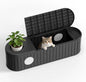 DRATO Outdoor Storage Box, Resin Deck Storage Box Waterproof Patio Storage Box for Indoor & Outdoor Use，Black