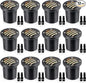 SUNVIE 12W Low Voltage Landscape Lighting with Connectors 1200LM Ultra Bright Well Lights Landscape LED In Ground Waterproof Outdoor Warm White Paver Lights for Garden Yard Driveway 12 Pack