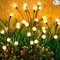 ASMAD Solar Lights Outdoor(2 Pack-16 LEDs), Solar Garden Lights, Outdoor Decorations, Firefly Light for Patio Decor, Big Bulb, Unique Gifts for Women, Gifts for Grandma