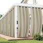 Gazebo Curtains Outdoor Waterproof 6 Panels - Windproof, Privacy, Weatherproof Outside Drapes for Patio Pergola Porch, Grommet Top and Tab Bottom Drape, 54x84 Inch, Taupe