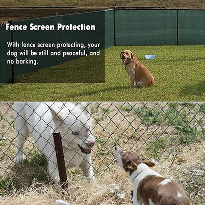 UPGRADE Privacy Fence Screen 6'x33' Dark Green Outdoor 90% Visibility Blockage 170 GSM Mesh Shade Cover Panels for Backyard,Balcony,Home Decoration with Zip Ties,Customized Avaliable