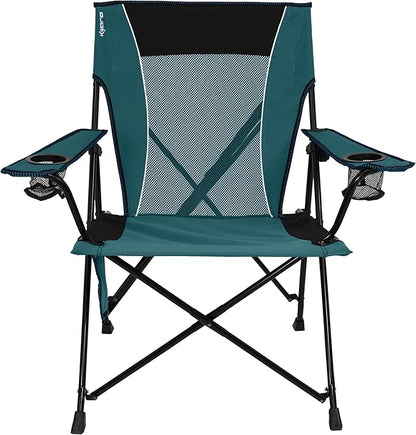 Kijaro Dual Lock Portable Camping Chairs - Enjoy the Outdoors with a Versatile Folding Chair, Sports, Outdoor & Lawn - Dual Lock Feature – Cayman Blue Iguana